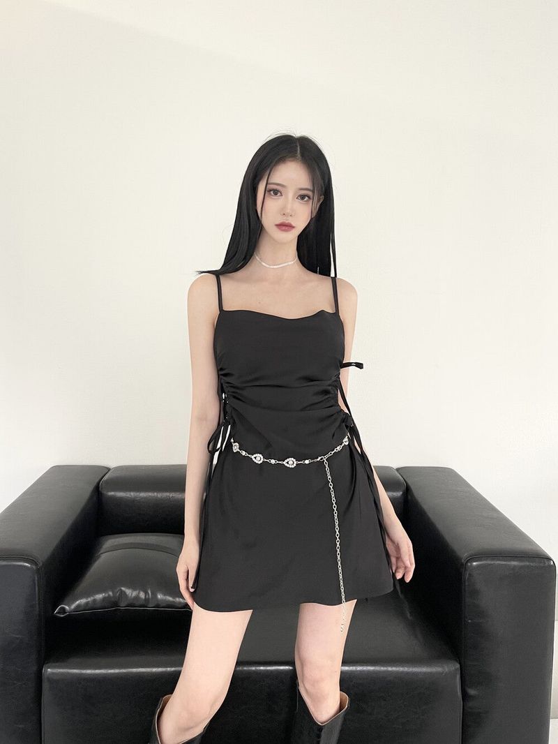 896. Hole satin mini ops (3color)