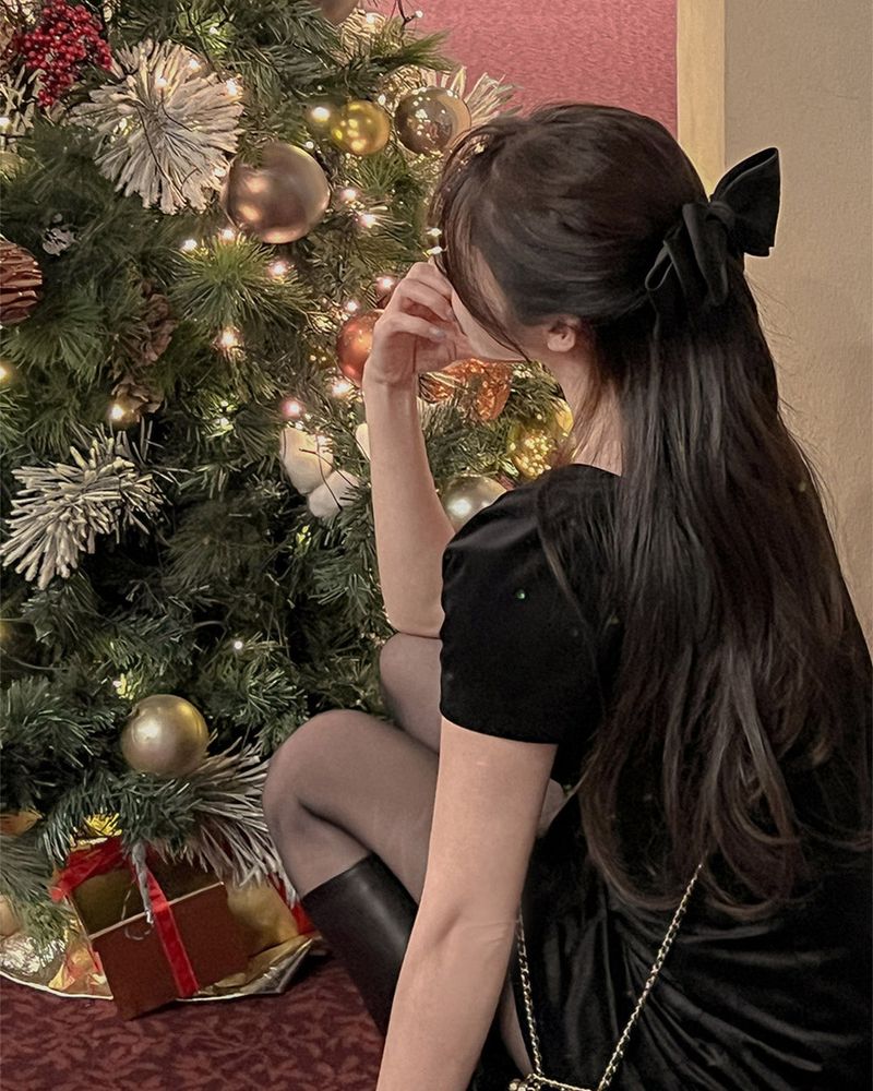 【MADE】Velvet mini dress