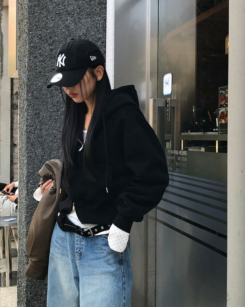[ORIGINAL] Tibet 2-Way Cropped Hood Zip-Up