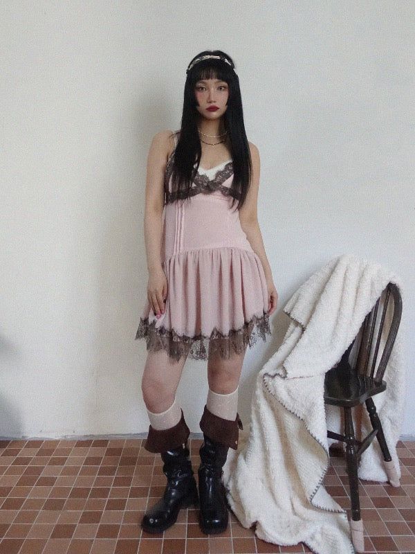 VIVIC（ビビク）の「SWEET CHOCO LACE BABYDOLL DRESS（Dresses）」