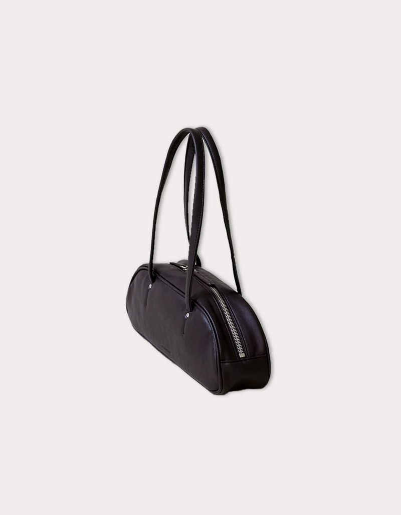 demi baguette bag - dark brown