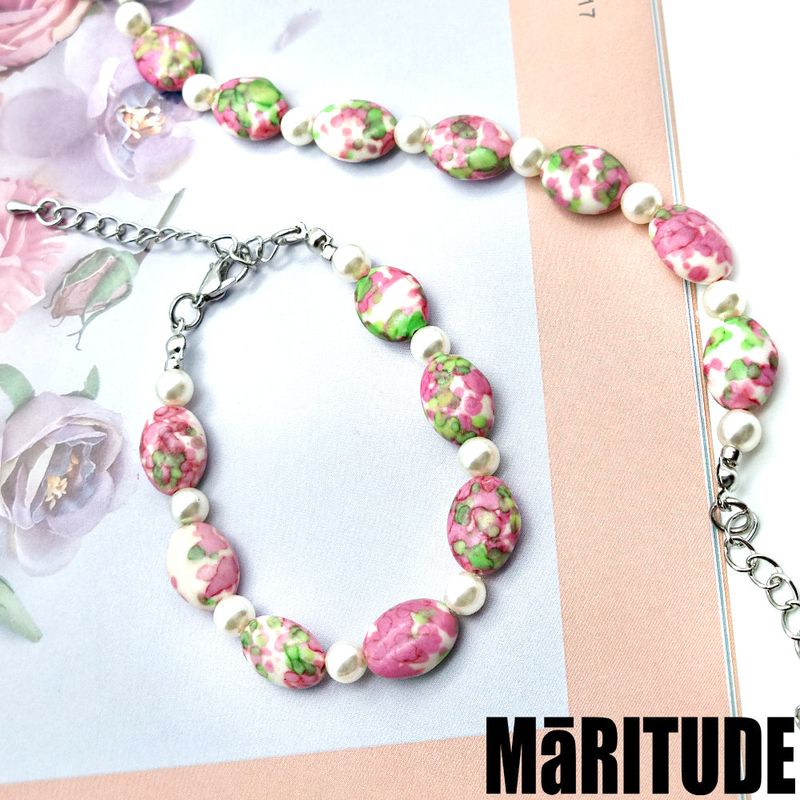 MaRITUDE(マリチュード)の「ピンクローズブレスレット(アクセサリー)」