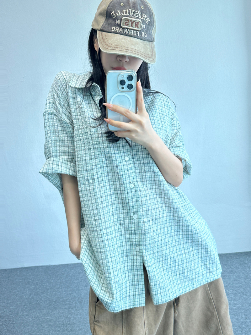 CCORTTI（コルッティ）の「CHECK POINT BIG SHIRT💚❤🖤 - 3 COLORS（Tops）」