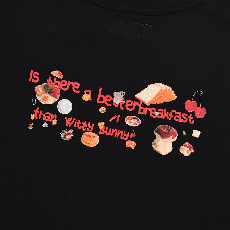 WITTY BUNNY GRAPHIC LONG SLEEVE [BLACK]