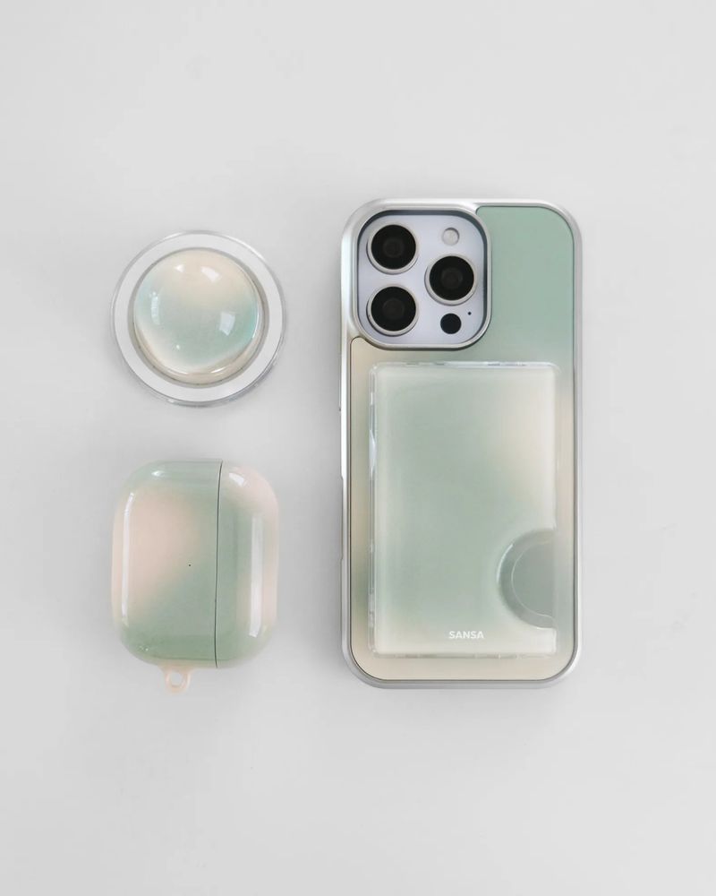 Afternoon Leaf_Silver iPhone Galaxy Case(Basic)