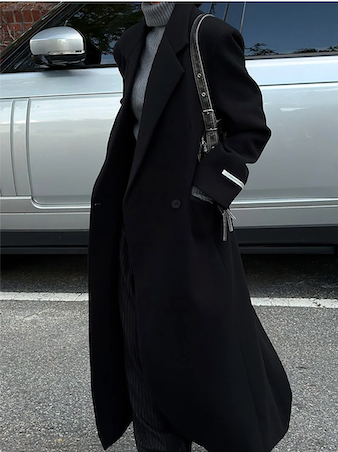 [Unisex] Max double long coat(2color)