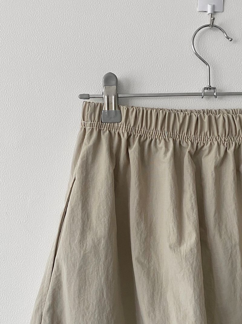 Pocket nylon string skirt