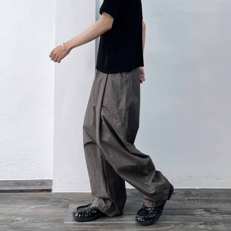 Structural Pleated Drawstring Pants