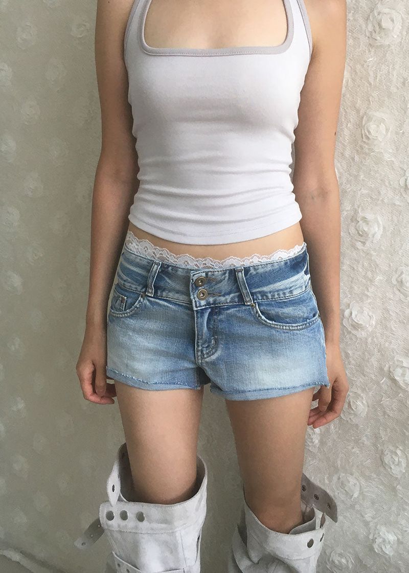 DESERT LOW DENIM SHORTS (S-L)
