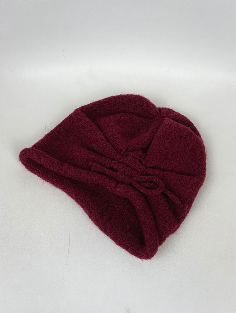 SHIRRING WOOL BEANIE (4C)