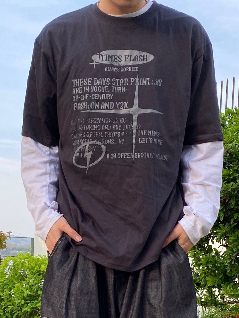 Times printing short sleeve T 2C