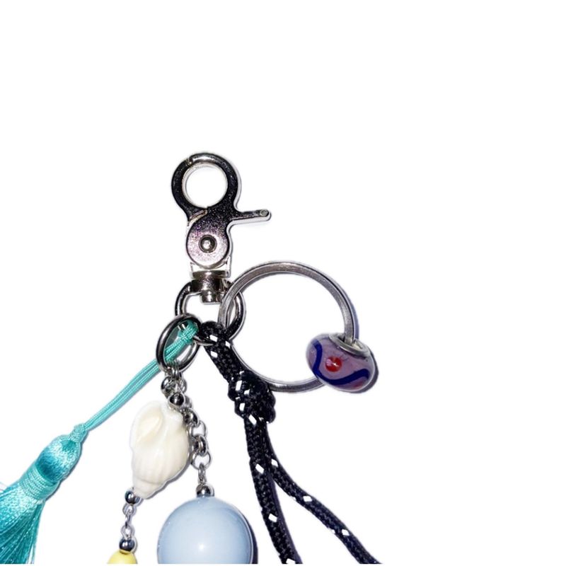 shell gemstone keyring (mint mix)