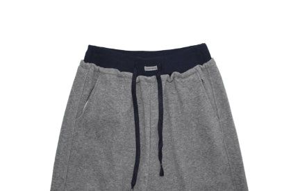 (Lining brushed) COLORBLOCK WAIST PANTS