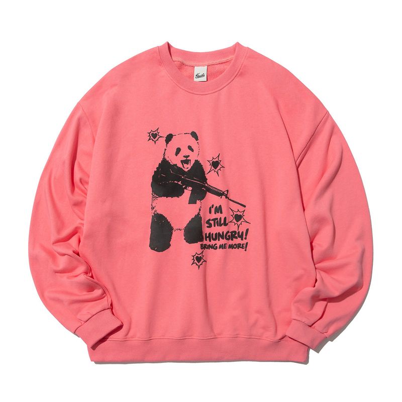 KRUCHI(クルチ)の「HUNGRY PANDA SWEATSHIRT (PINK)(Tops)」