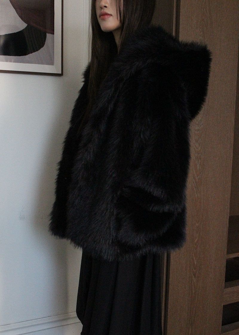 HOLIDAY HOOD FUR JACKET