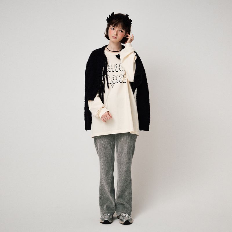 CHILDLIKE PRINTED LONG SLEEVE, IVORY