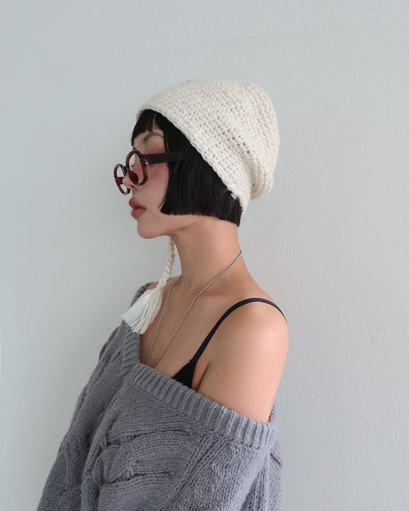 Twisted Double-Sided Button Cardigan Knitwear