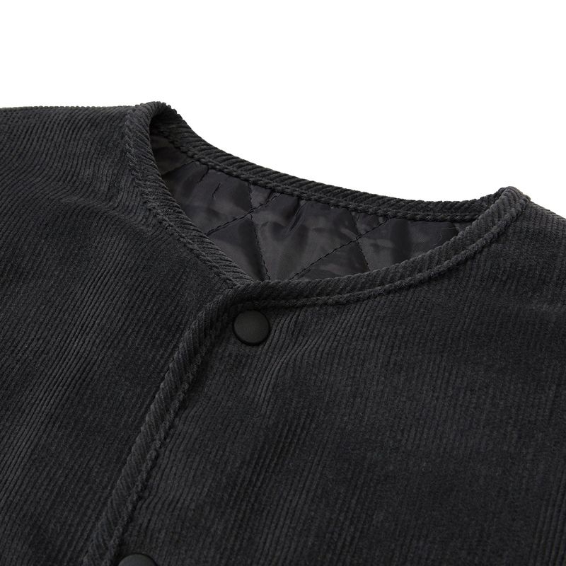 キルティングコーデュロイジャケット / Quilting Corduroy Jacket [CHARCOAL]