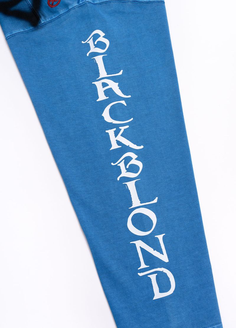 BBD Chaos Patch Pigment Long T-Shirt (Ocean Blue)