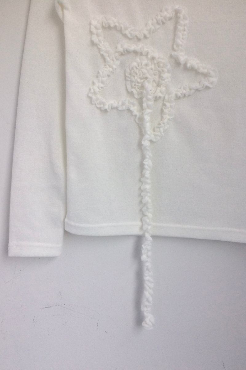 Creamy Star Knit Top