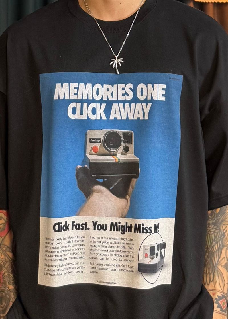 Camera Digital Printed Short Sleeve 3COLOR