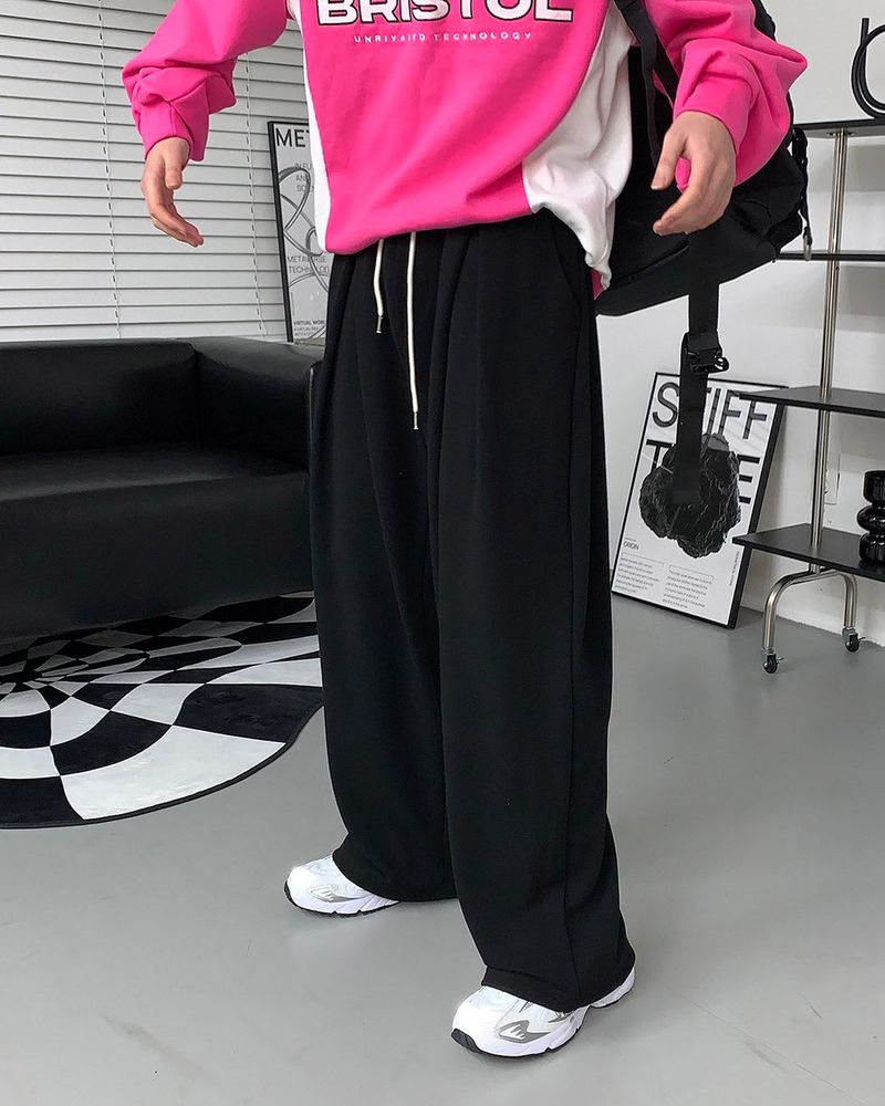 GT Four-Tuck String Wide Pants (5 colors)