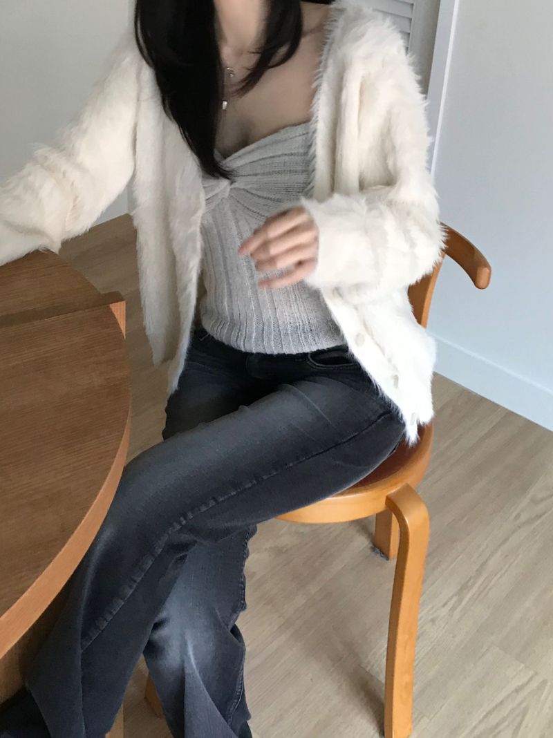 Alpaca knitwear top (2 colors)