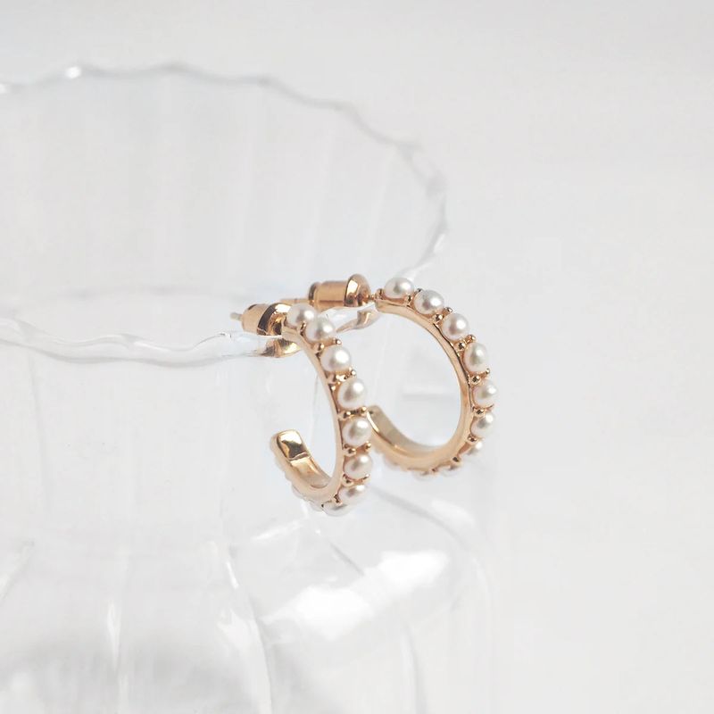 éclater（エクラテ）の「リアナパールフープイヤリング（アクセサリー）」