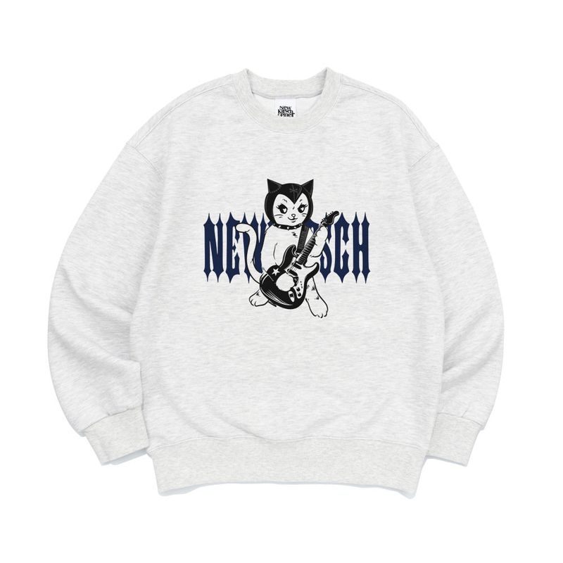 ROCK CAT SWEATSHIRTS-LIGHT MELANGE