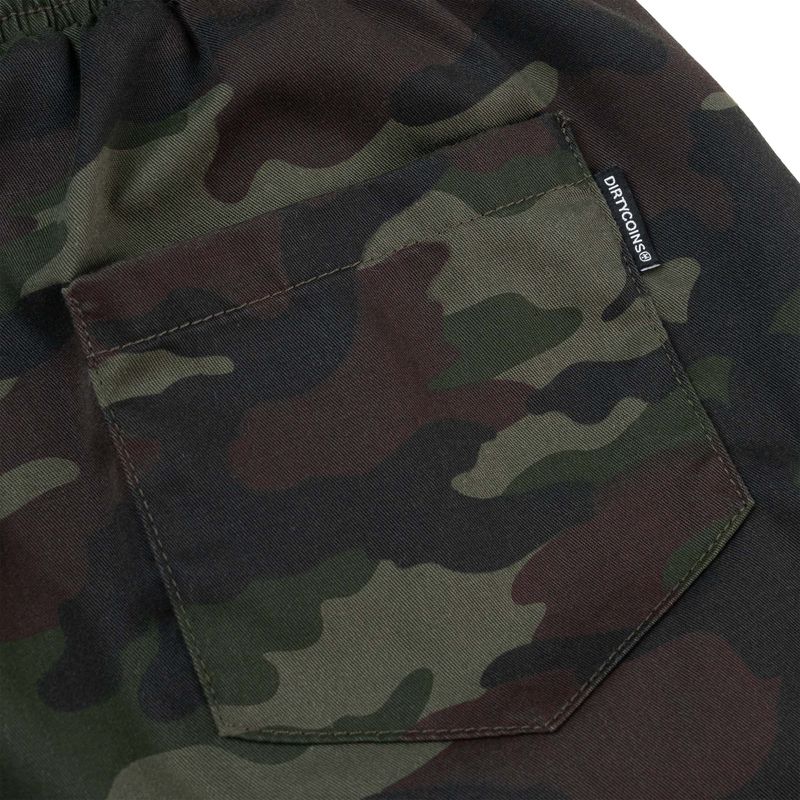 Patched Camo Cargo Shorts