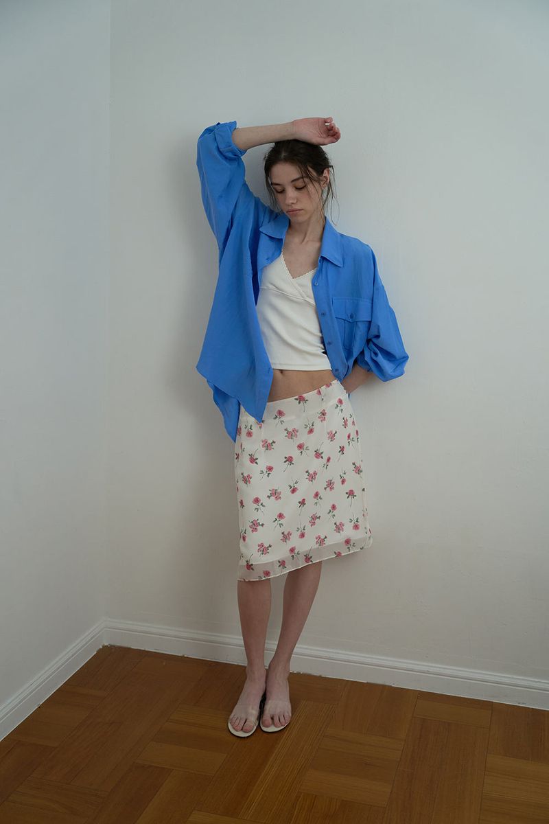 Pocket over shirt_blue