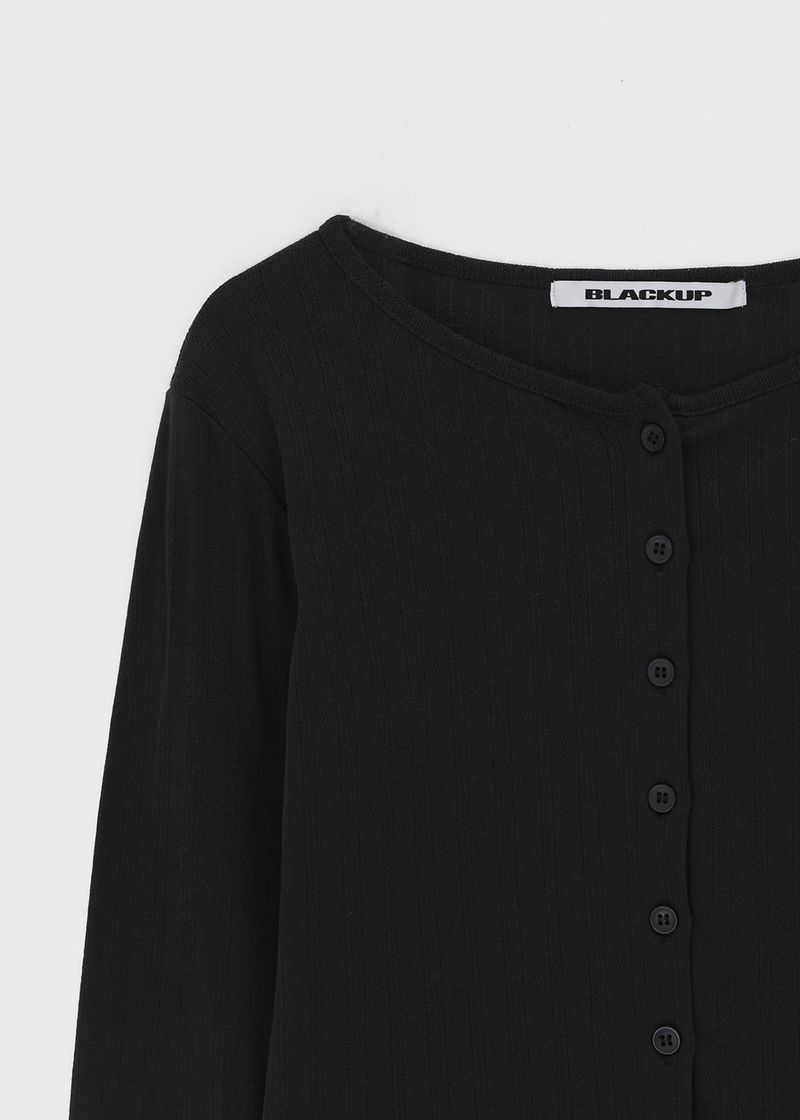 [B-BASIC] Punching Cardigan (2 Sizes)