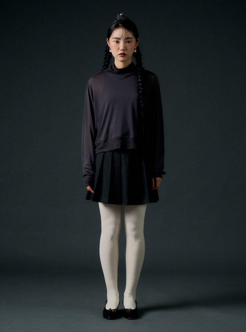 Lucent top (charcoal)