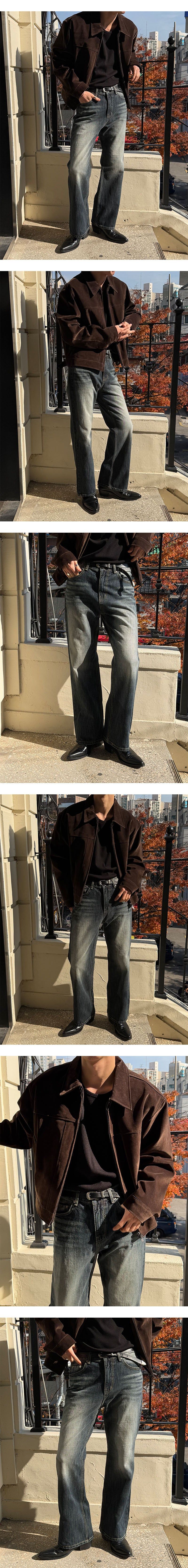 [F/W] Velvet biker collar jacket(2color)
