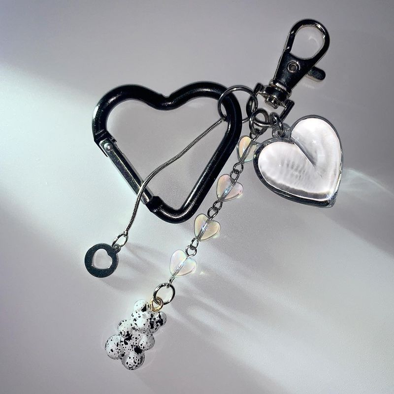 [Billlie Siyoon/Oneus Xion] Ink marble bear keychain (2color)