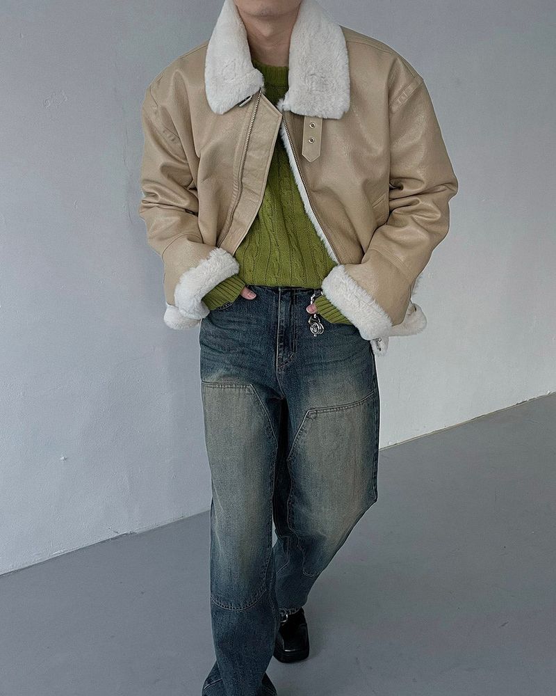 ECT bold Oversized fit suede jacket (3 colors)