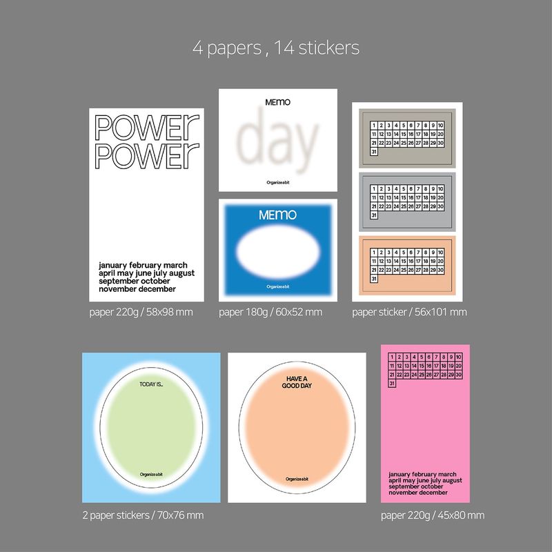 oab goodday pack / scrap sticker set