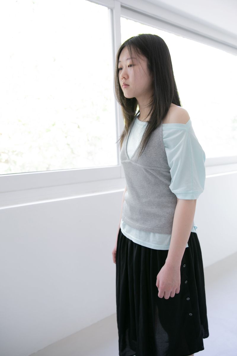 backless halterneck sleeveless top(5colors)