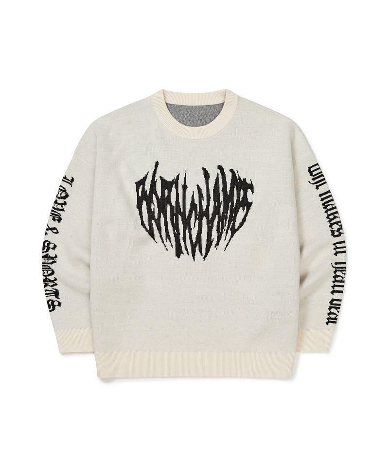 HEART TRIBAL LOGO KNITWEAR