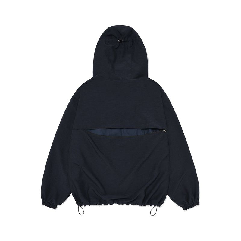 ストライプドウィンドブレーカー / Navy