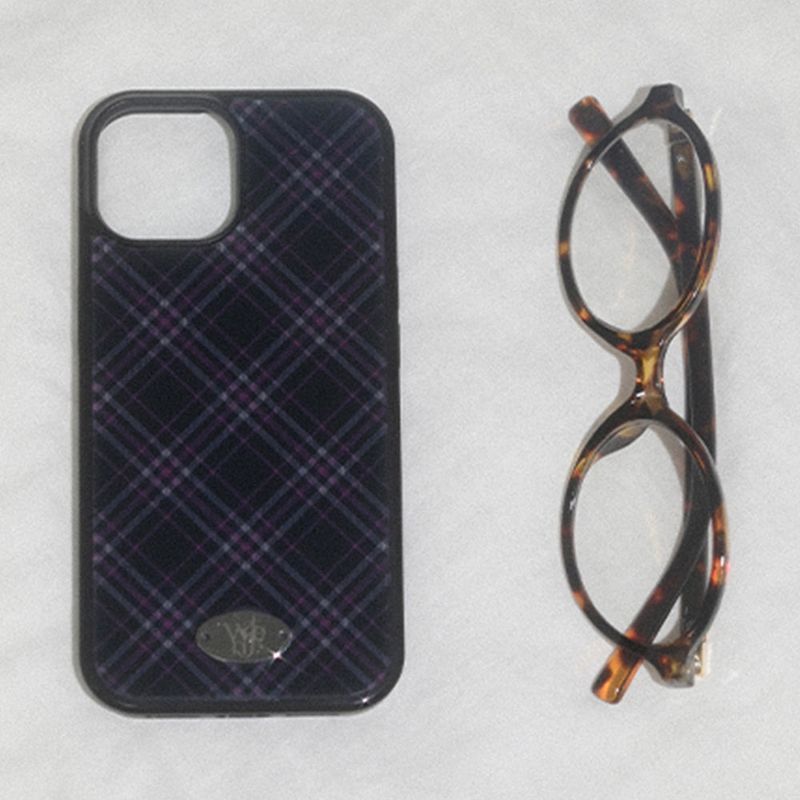 WATERJEAN（ウォータージン）の「[MADE] classic check bumper case (black)（Smartphone Accessories）」