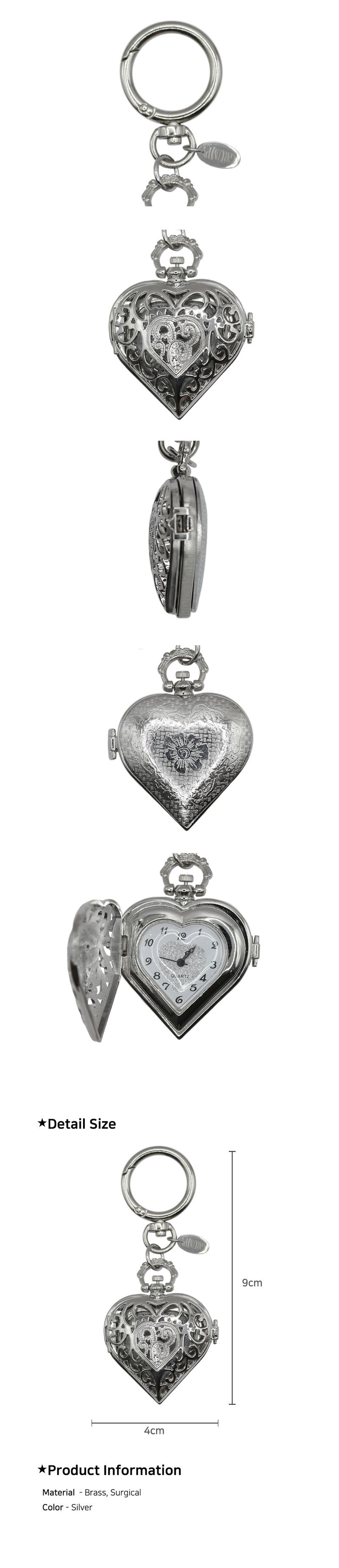 Ethereal Heart Watch Keychain