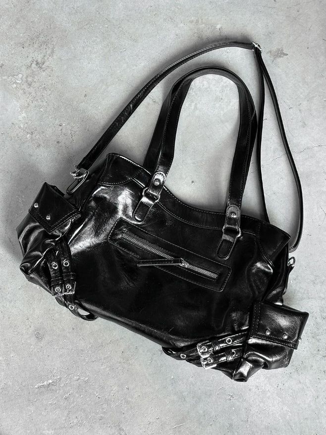 Motor Leather Shoulder Bag