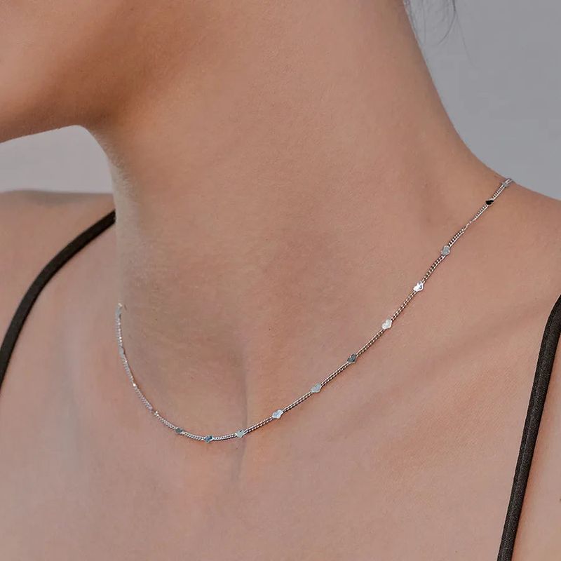 heart chain necklace