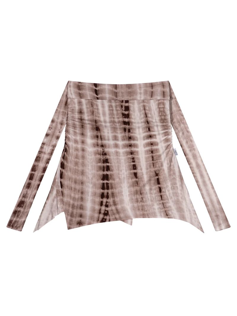 EARTHJIGU（アースジグ）の「MUSE UNBALANCE SKIRT (BROWN)（Skirts）」