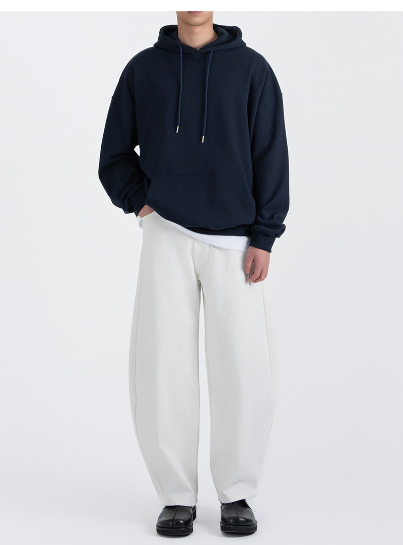Authentic Relaxed Basic Hoodie Navy