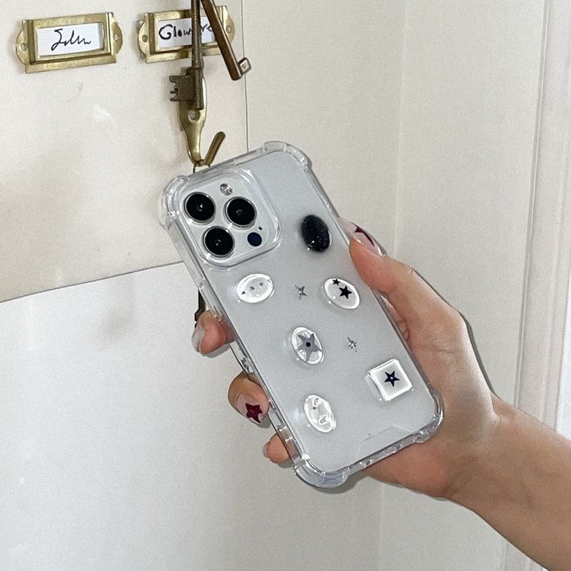 [made]black twinkle ver resin phone case 