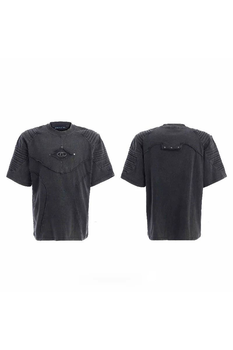 Vintage Washed Wrinkled Logo Tee