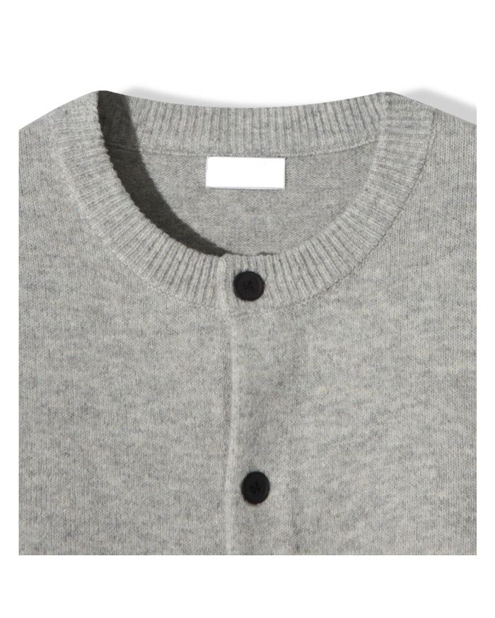 (UNISEX) Wool-Blend Knit Cardigan