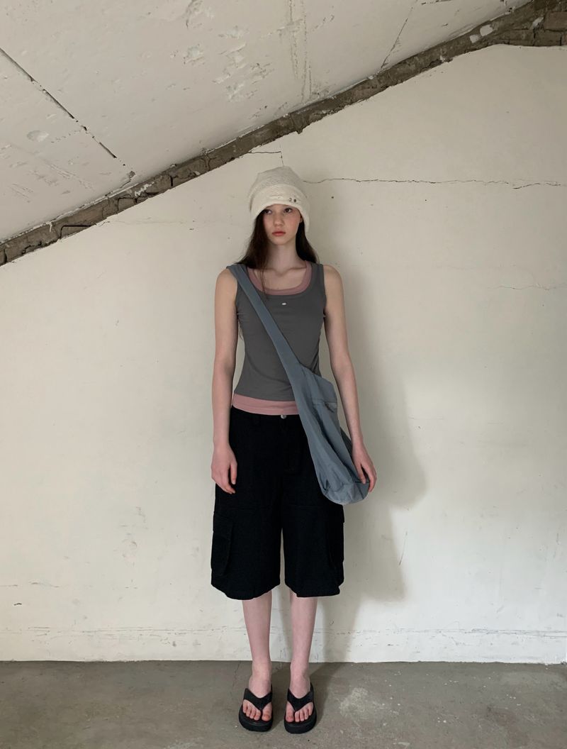 [ORIGINAL] Cain Layered Ribbed Sleeveless